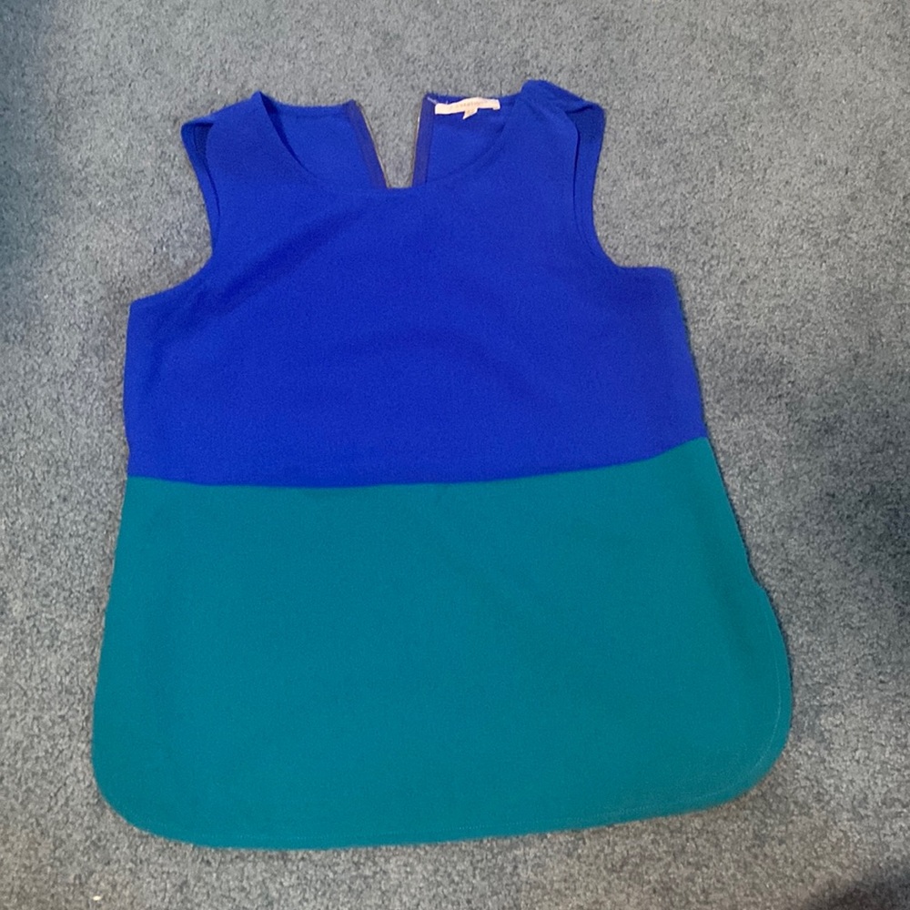 Vibrant dressy color block tank